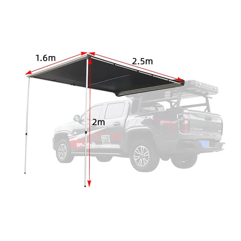 Adatto per tenda da tetto per auto SUV Pickup Tank 300 Tenda da campeggio doppia pieghevole per auto Tenda laterale a baldacchino