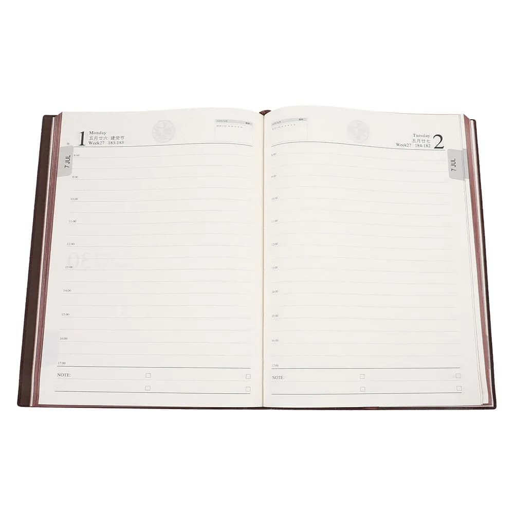 Agenda annuale, blocco note per programmi giornalieri, taccuino portatile leggero, agenda artificiale per studenti