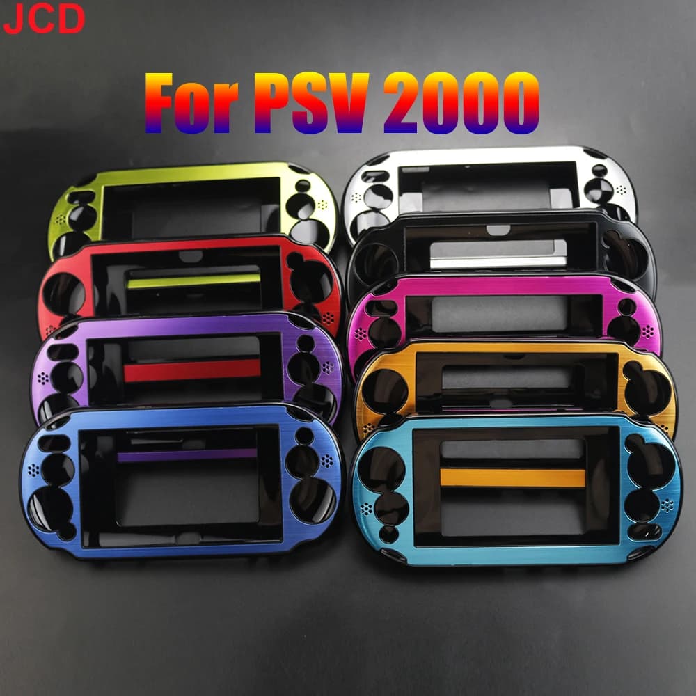JCD 1 pezzo Custodia rigida in metallo di alluminio Custodia protettiva in pelle per controller PSV 2000 PS Vita 2000 PSV PCH-20 Accessori