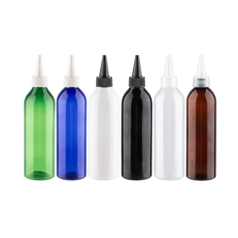 24 pcs 120 ml 150 ml 200 ml 250 ml Blank plastic bottles for water lotion with twist top cap and Liquid containers Colla with tip cover