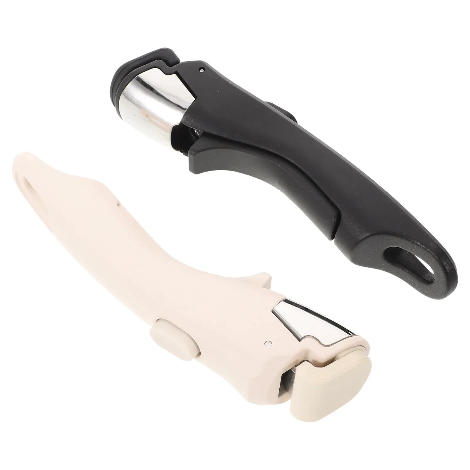 2Pcs Universal Detachable Pot Handle Replacement Compatible with Skillet Saucepan Frying Pan Heat Resistant Easy Install