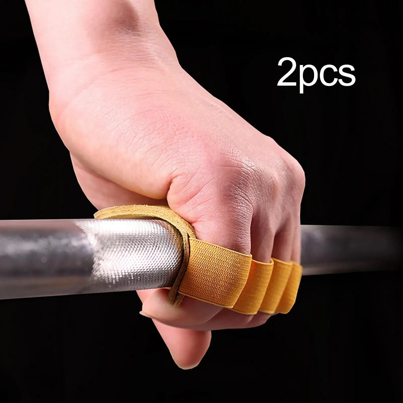 Bearing Gloves with Protection for Four fingers, PU Leather, Exercise Grips for Men and Women