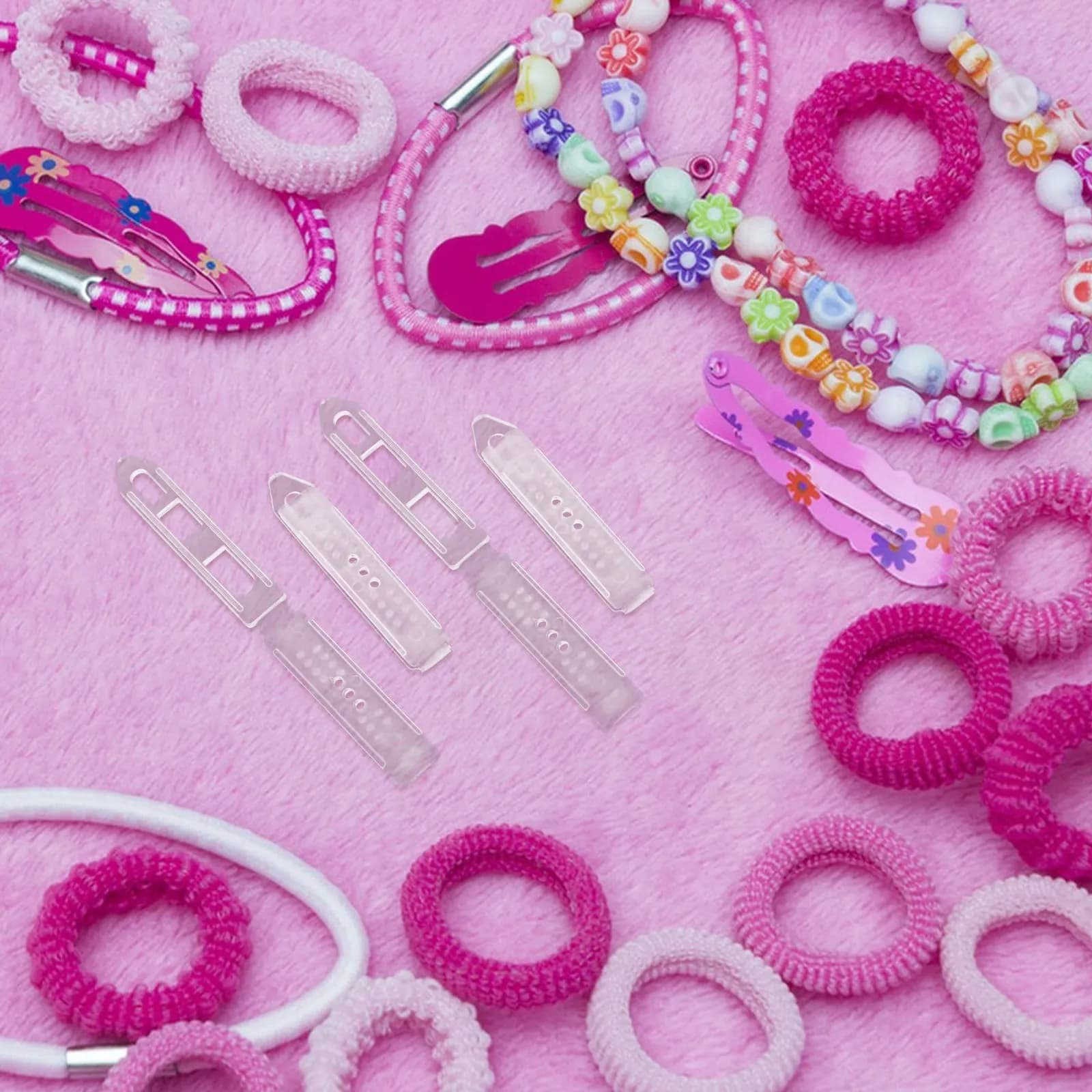 100Pcs DIY Hair Clips Creative Plastic Hairpins for Pets Secure Grip Hair Accessories for
