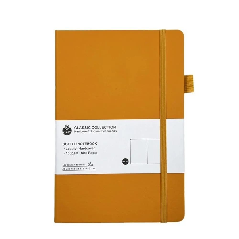 Quaderno Premium A5 con Segnalibro, Nastro e Tasca Posteriore, Blocco Note, Diario, Agenda, per Appunti Scolastici