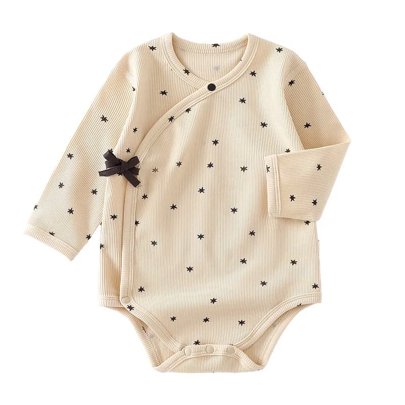 Spring and summer baby ins wind pajamas class a long-sleeved onesie baby clothes newborn elastic boys and girls fart clothes