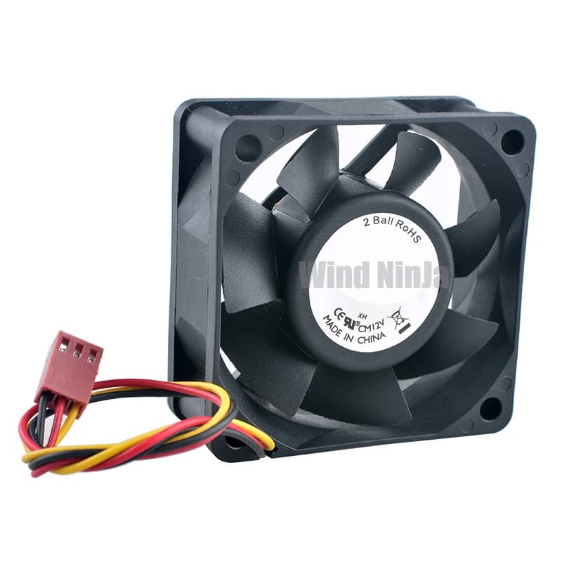 Ventola per computer con raffreddamento silenzioso 6 cm 60 mm DC12V 0,16 A Alimentatore CPU con telaio a 3 pin 60x60x25 mm DF0602512B2MN per hardware