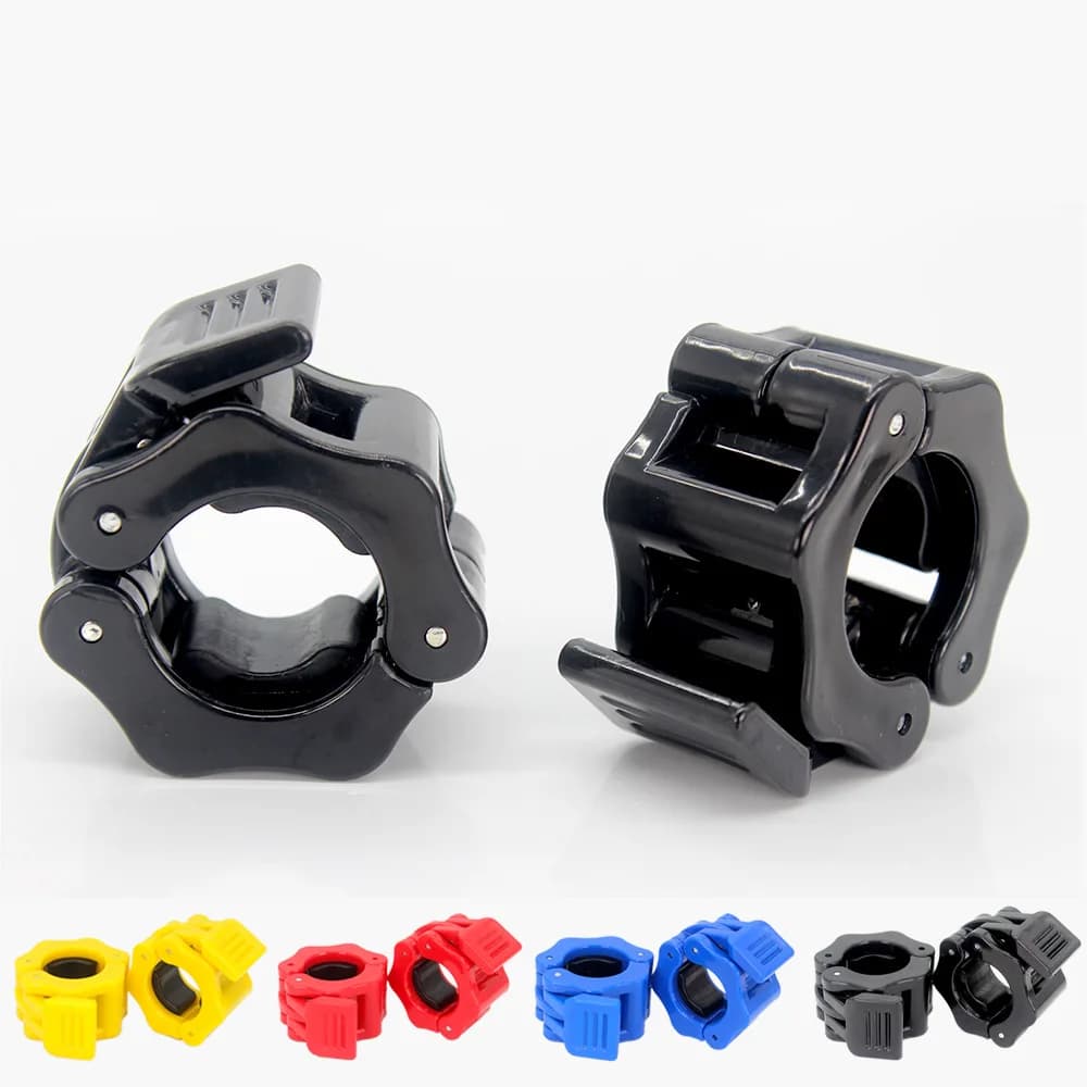 Couple of locking 25/50mm balancer collar lock handlebar clip clamp lifting bar weights gym handlebar block clamp fitness spring clip