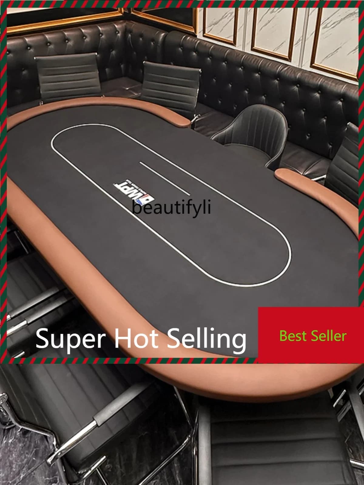 Tavolo da poker Set completo De Pu Set da imballaggio per scacchi e carte Tavolo da poker con sedia Tavolo da carte con coperchio G1218