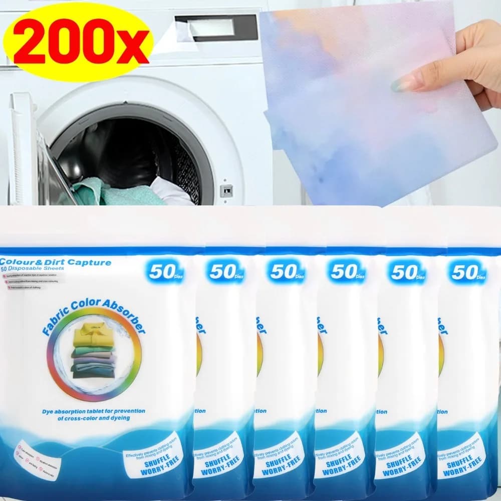 Washing Machine Dyeing Proof Sheets Color Absorption Laundry Sheets Anti-Staining Laundry Tablet Color Catcher Non-woven Fabric
