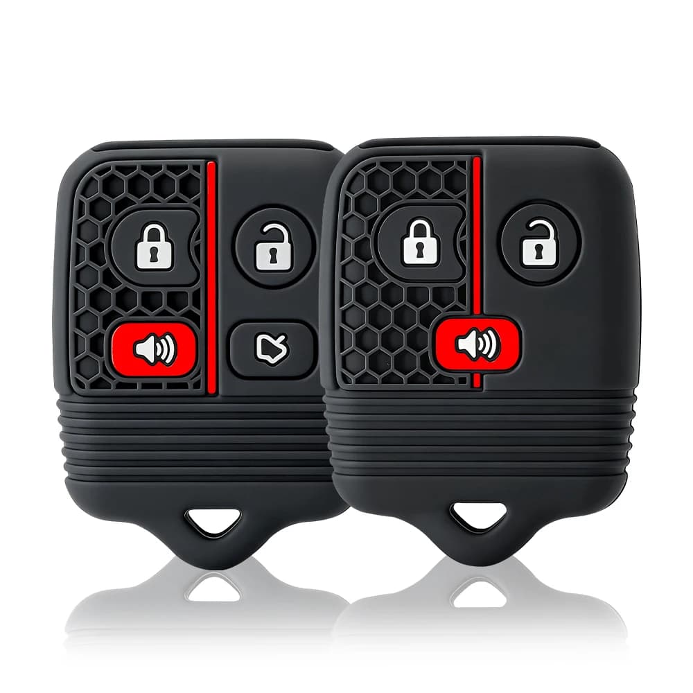 Custodia protettiva per chiave remota per auto in silicone a 3/4 pulsanti per Ford Focus Escape completa Mustang Explorer Lincoln Town Sport