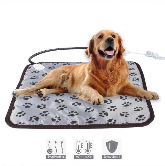 Tappetino riscaldato per cani invernale Coperta elettrica Tappetino per cani impermeabile caldo Antigraffio Anti morso Regolazione della temperatura Cuscino per cani Letto
