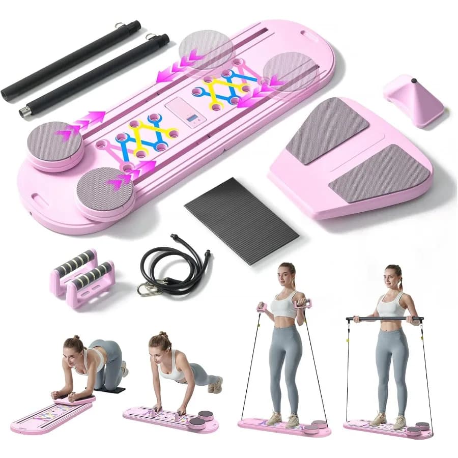 Training set for folding repairers for Pilates Tables Versatile Kit 6in1 with Ab Roller Home Core Tone You training equipment