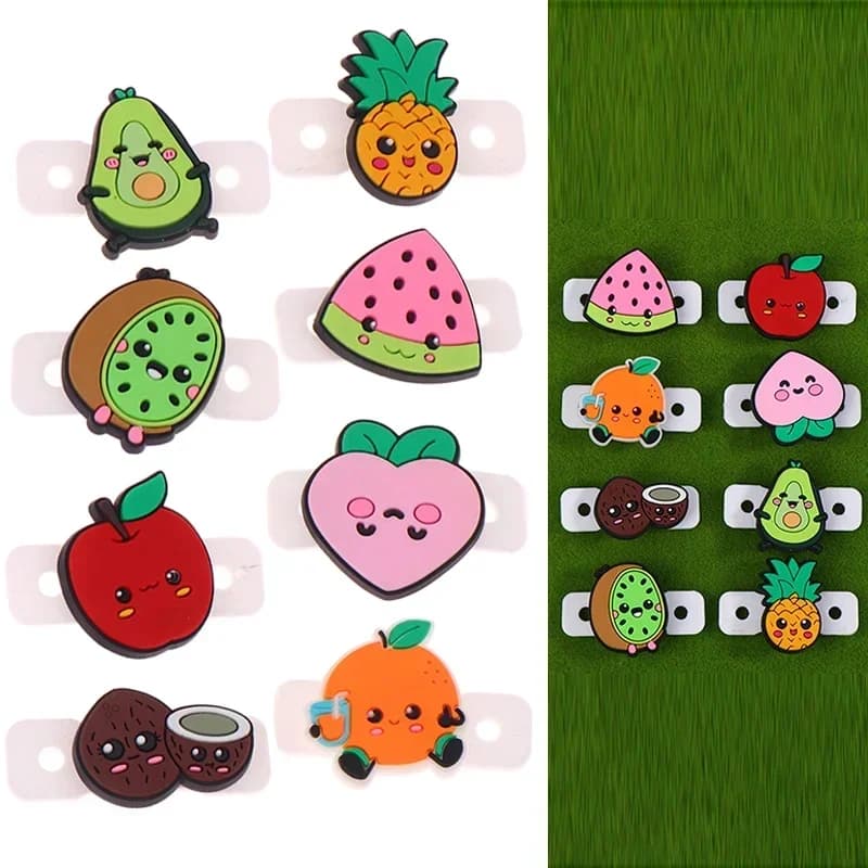 4/6/8 Pz/lotto Tennis Demonstrators Fruit cartoons Shape Tennis Rack Anti Vibration Tennis Rack Absorber Tennis Accessories