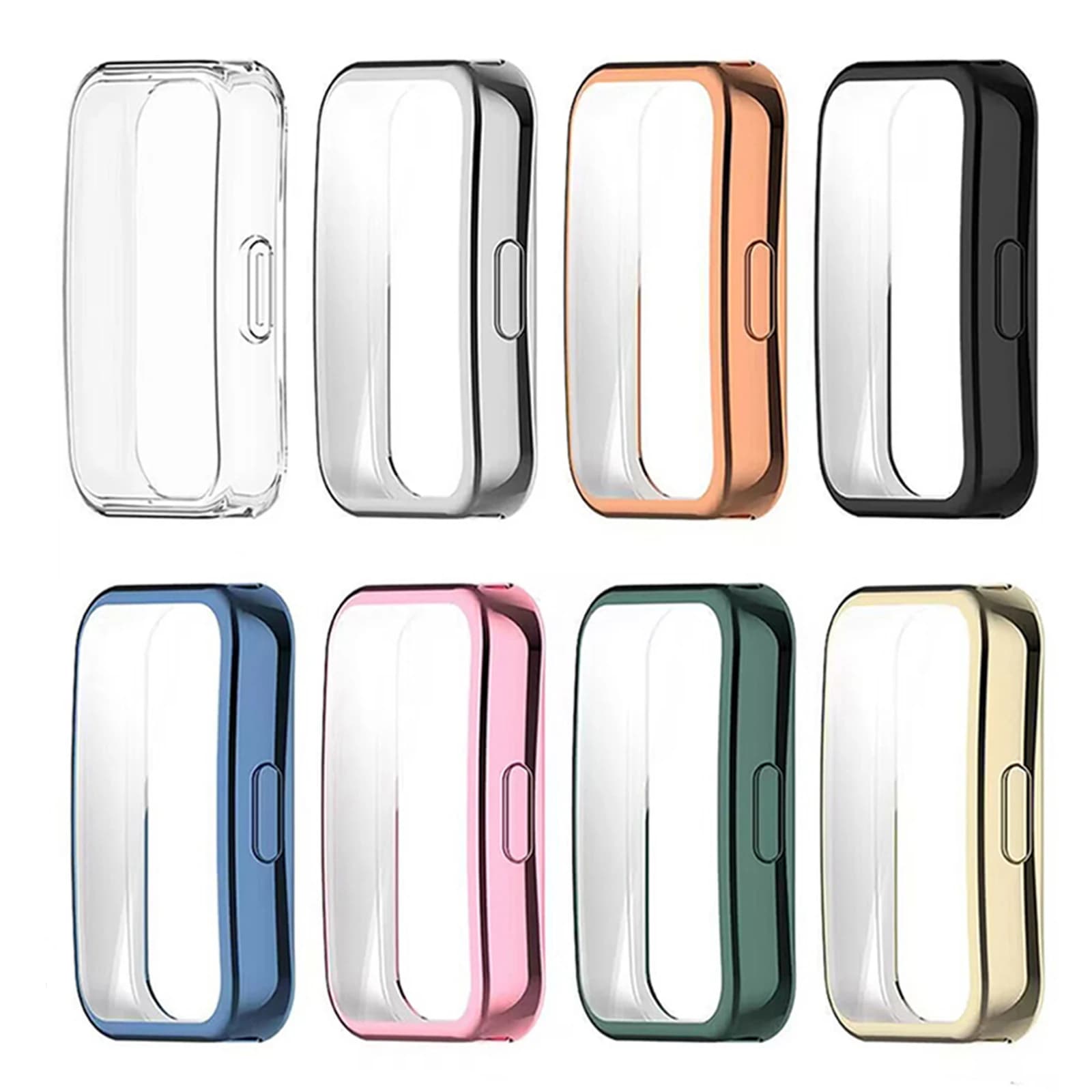 Proteggi schermo intero per Huawei Band 10/9/8 Custodia protettiva in TPU elettrolitico Cover per paraurti