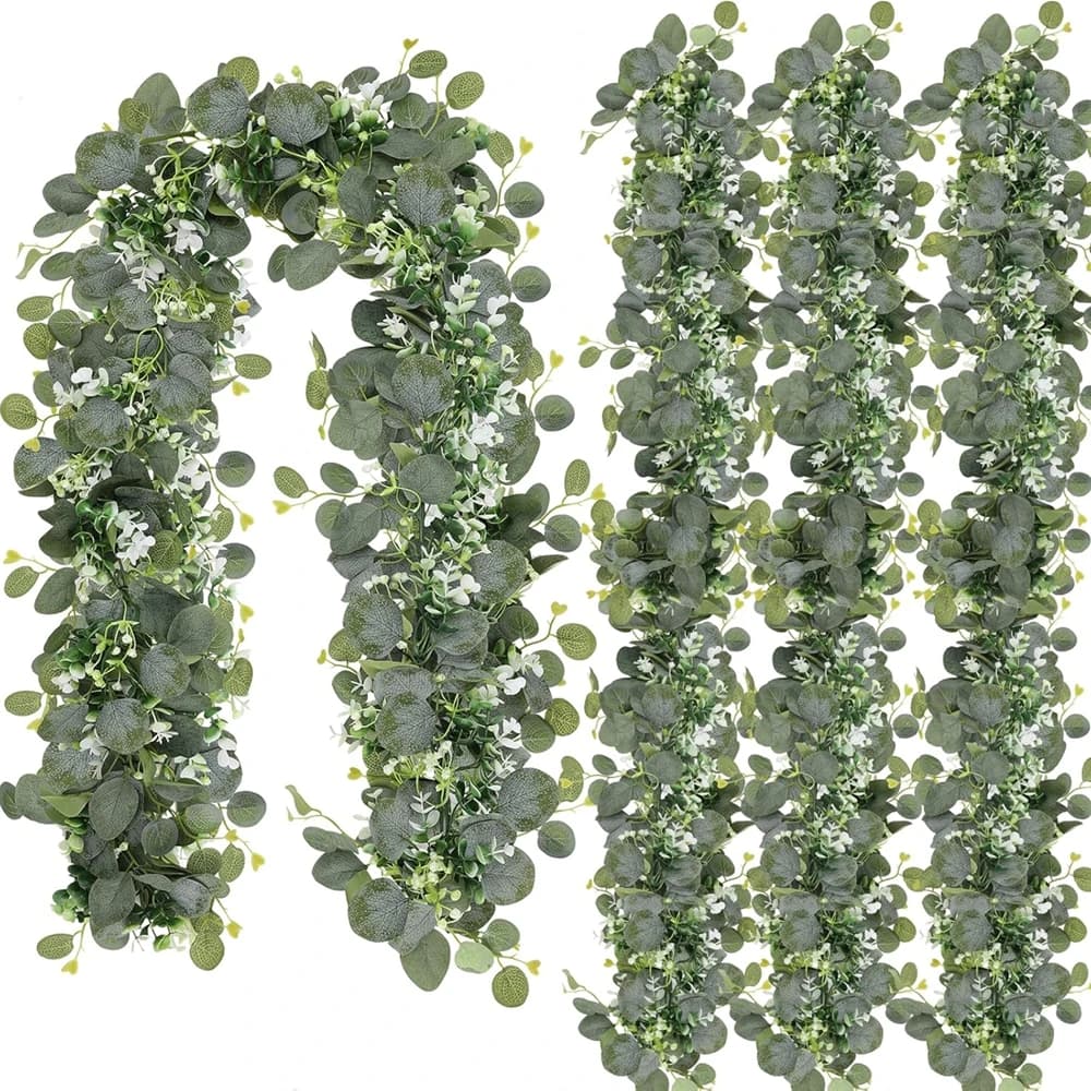 1/3PCS Artificial Plant Greenery Foliage Christmas Accessory Wedding Outdoor Garden Yard Decoration Home Room Table Wall Hanging