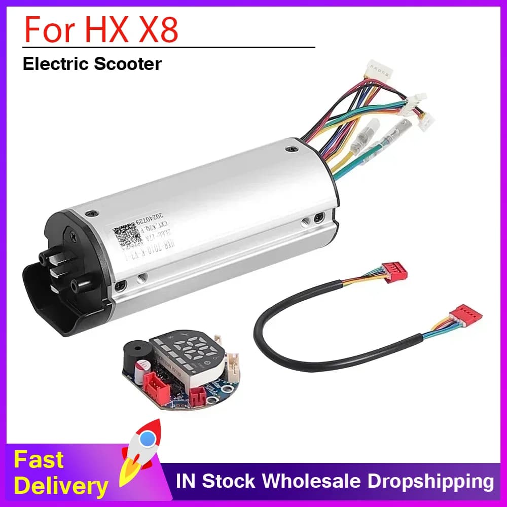 Set di Controllo per Cruscotto per Scooter Elettrico HX X8, Accessori, Modulo Motore, Scheda Principale Centrale e Pannello Display, Componenti Strumentazione