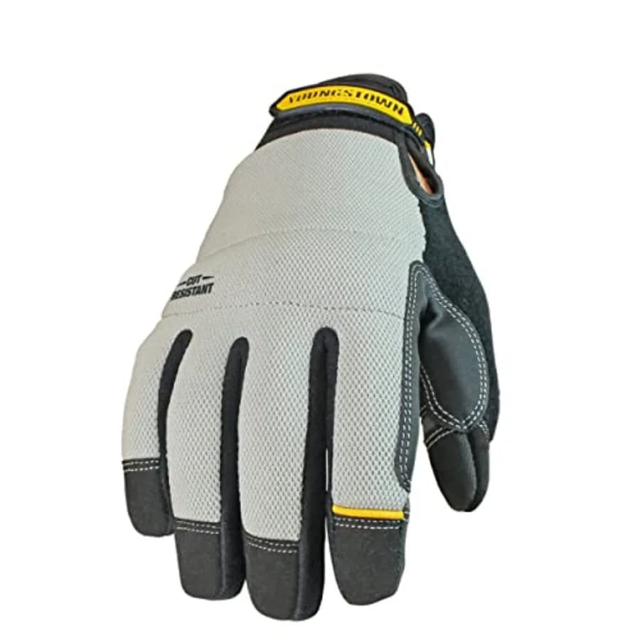 Guanti da uomo in Kevlar grigi taglia grande USA