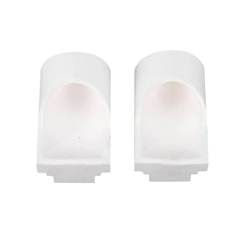Quartz ceramic crucible for casting with dental laboratory hood for centrifugal casting