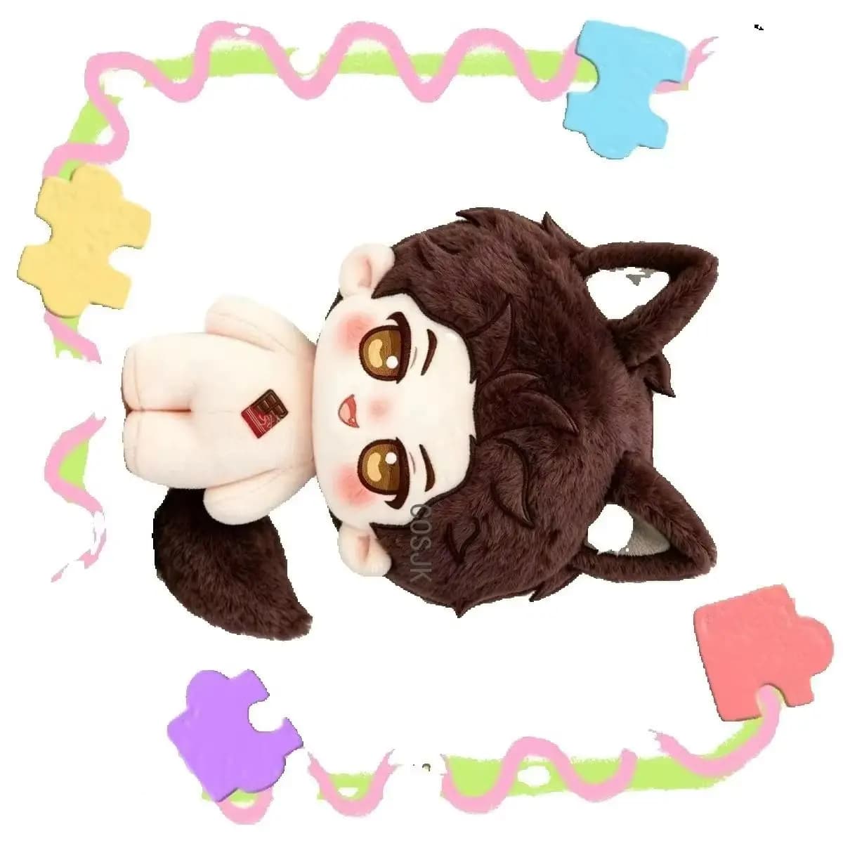 10cm Anime Plush Keychain Love and Deepspace Valko Monster Ear Tail Cosplay Backpack Pendant Keyring Ornament Birthday Gift