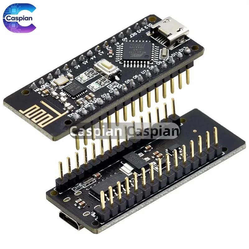 RF-Nano for Arduino Nano V3.0, Micro USB Nano ATmega328P QFN32 5V 16M CH340, Integra NRF24L01+ Wireless 2.4G