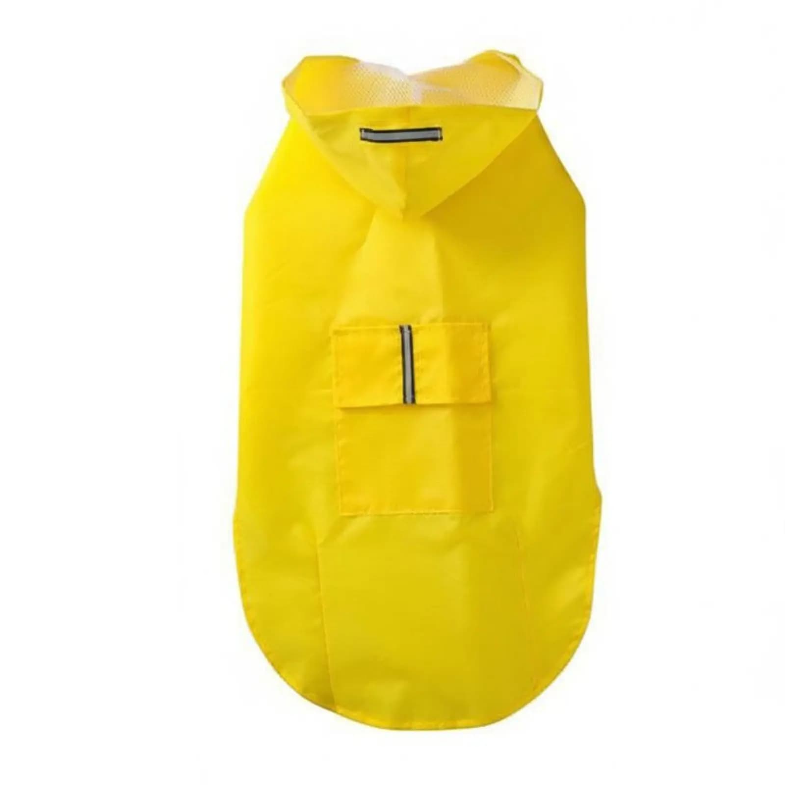 Impermeabile per cani con protezione pancia, giacca impermeabile per cani con cappuccio, poncho per animali domestici con porta per guinzaglio, riflettente, antivento, con cappuccio