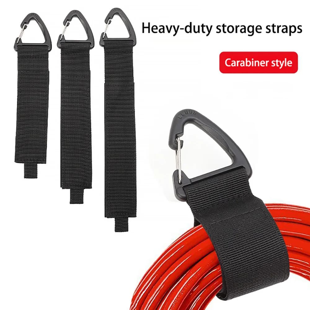 Supporto per organizer per cavi da 1/5/10 pezzi con fibbia triangolare Gestore di cavi Gestione dei cavi di alimentazione Cinghia di stoccaggio per cavi pesanti in nylon per cavi