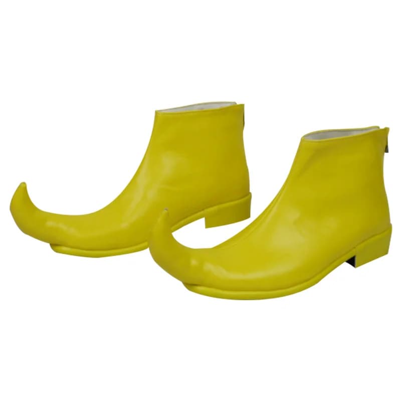 Yellow Anime Clown Boots Toe-spring Club Circus Joker Shoes Carnival Festival Cosplay Accessories