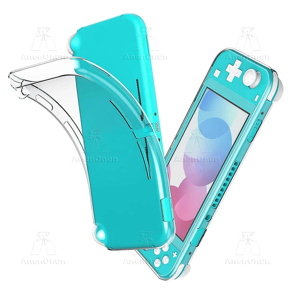 Custodia protettiva in TPU trasparente per Switch Lite Antiurto Antigraffio Antiscivolo Semi-Avvolgente Cover Pelle Guscio morbido trasparente
