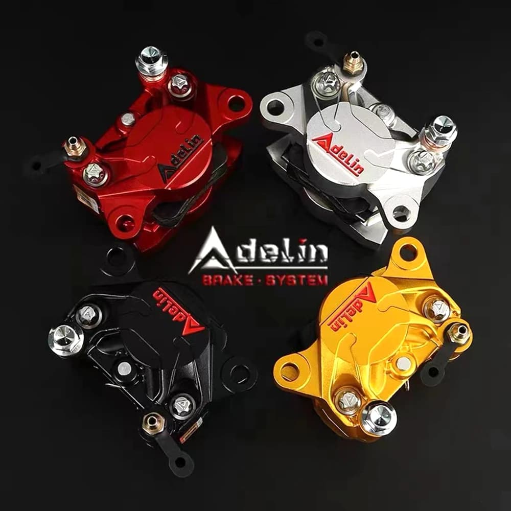 Adelin ADL-17 Universale Del Motociclo Scooter 84 millimetri di Montaggio 2 pistoni Pinza Freno Per Honda Kawasaki Ducati BWS RSZ JOG Dirt Bike