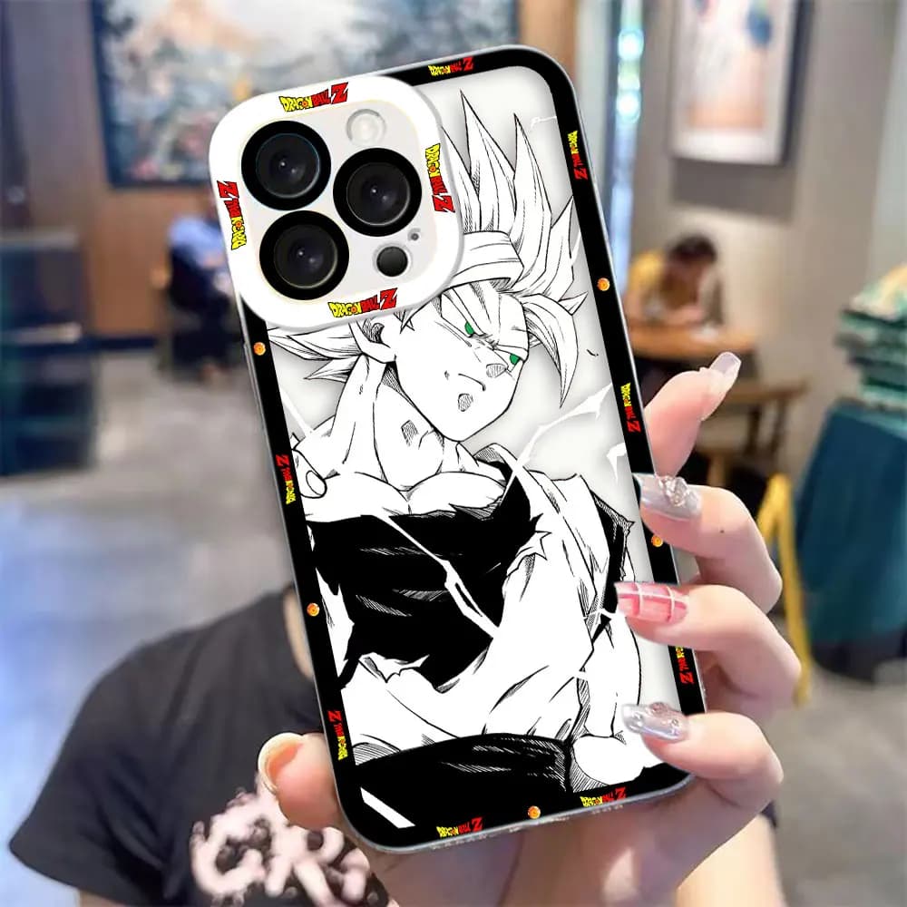 Clear Phone Case For Infinix TECNO POVA 2 4 3 5 SMART 6 7 8 NOTE 10 11 12 30I 50 CAMON 20 30 40 Cover D-Dragon Ball Super Saiyan