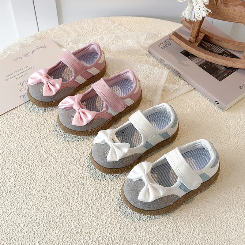 Girls Summer Sandals Cute Bowknot Children Shoes Soft Sole Toddler Beach Sandals Kids Casual Closed Toe Flats Outdoor Sneakers
