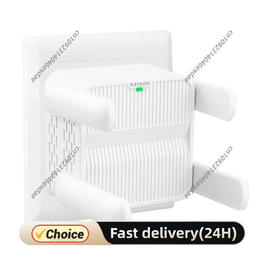 Ripetitore WiFi 6 Extender 1500Mbps Wireless Dual Band 2.4G/5GHz Amplificatore WiFi 6 con Porta Ethernet e 4 Antenne da 2dBi