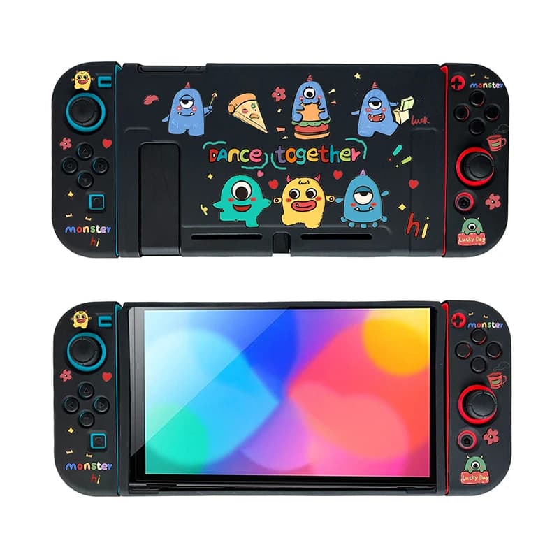 Custodia creativa Little Monster per console di gioco Nintendo Switch NS Joy Con Controller Shell Custodia protettiva morbida Accessori di gioco