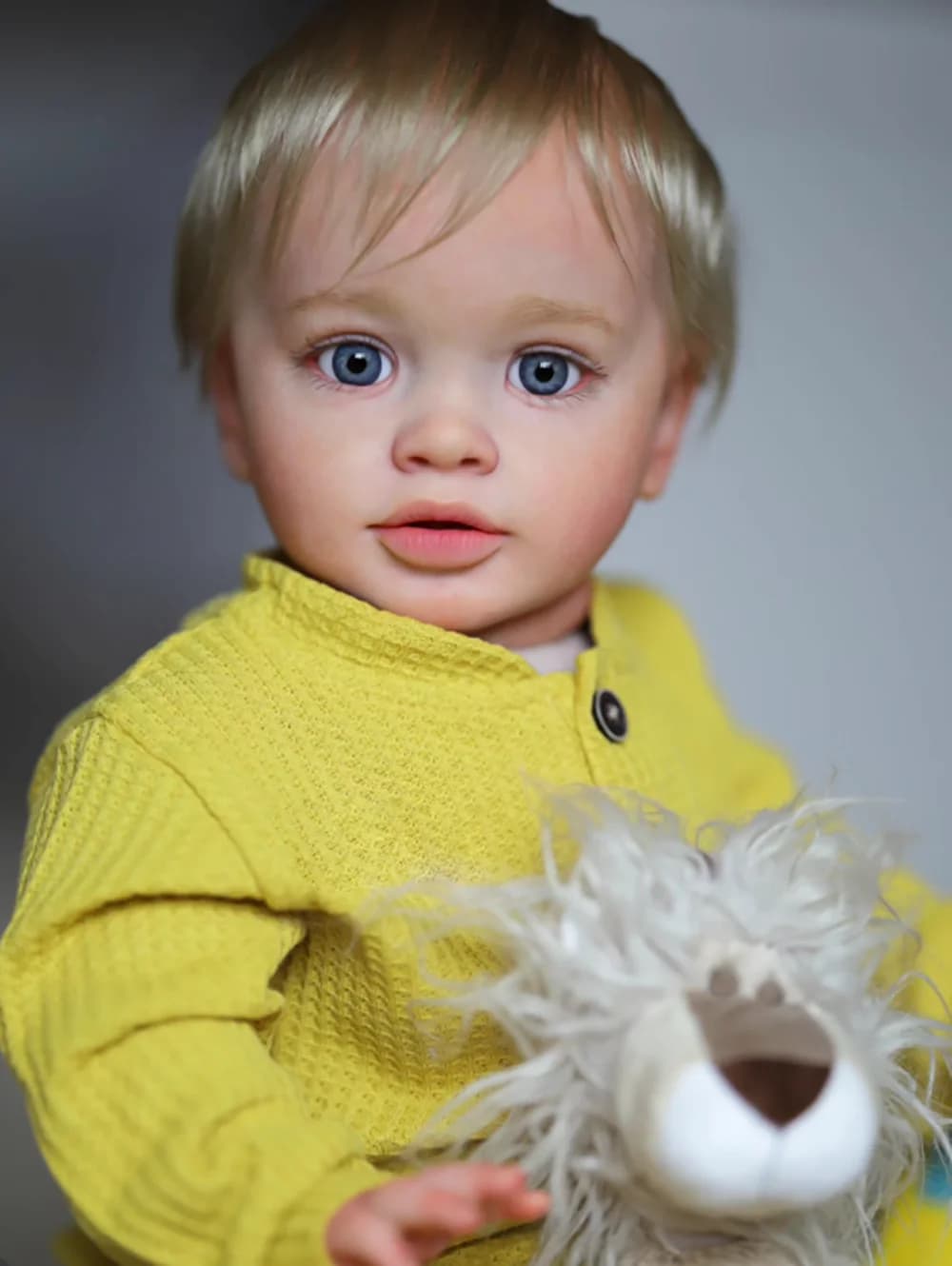 66CM Big Size Stand Toddler Baby Reborn Pippa Finished Realistic Doll with 3D Skin Visible Veins Implant Blonde Hair Bebe Gift