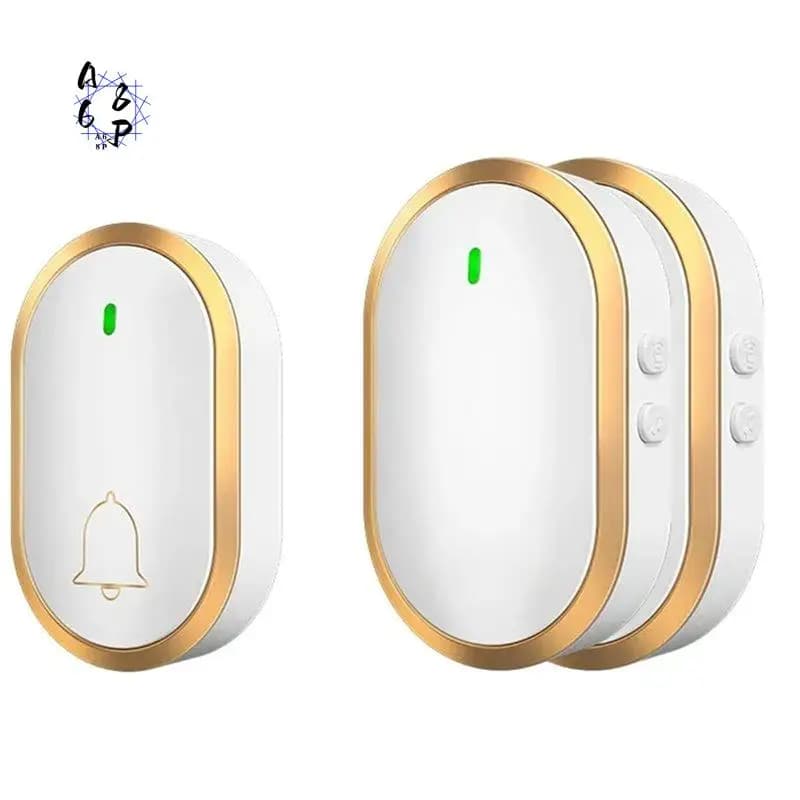 Campanello Wireless Impermeabile A68P-1 con 2 Pulsanti e Ricevitore, Campanello Intelligente con Telecamera per Porta di Casa