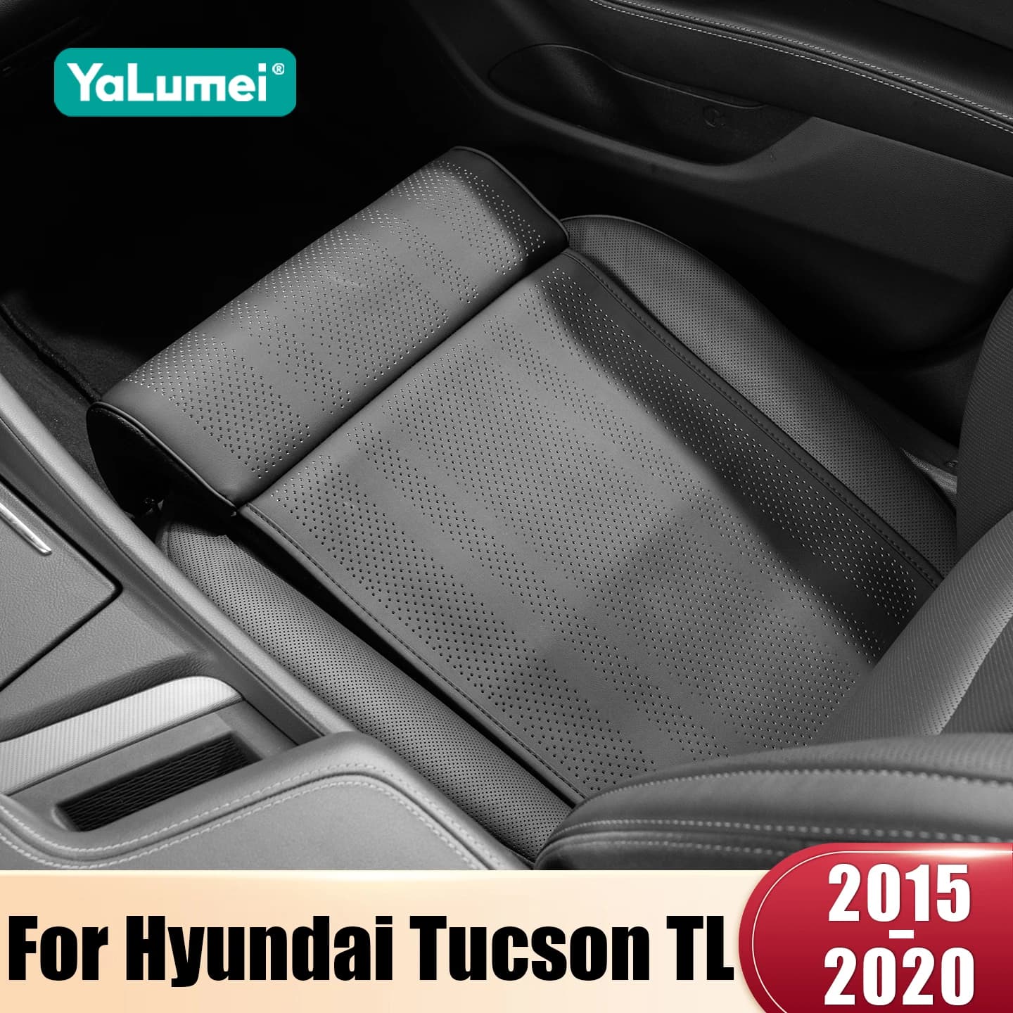 Extensible support for Auto Seats Hyundai Tucson TL 2015-2020, Breathable cushion for Poggiagambe
