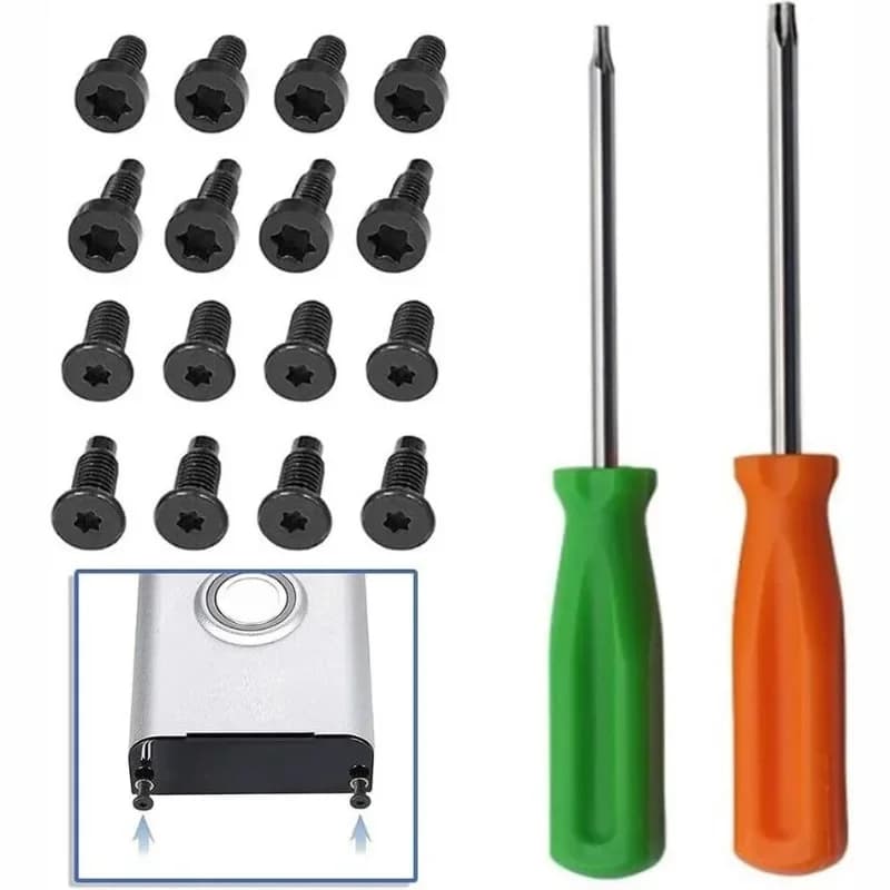 16 viti di sicurezza 2 viti hardware antifurto combinate di cacciaviti smontabili per campanello intelligente RING