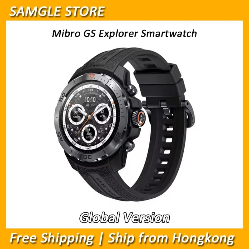Mibro GS Explorer Smartwatch Robusto grado militare UHD Schermo Altimetro Barometro Bussola GPS 10ATM Sport Smart Watch per uomo