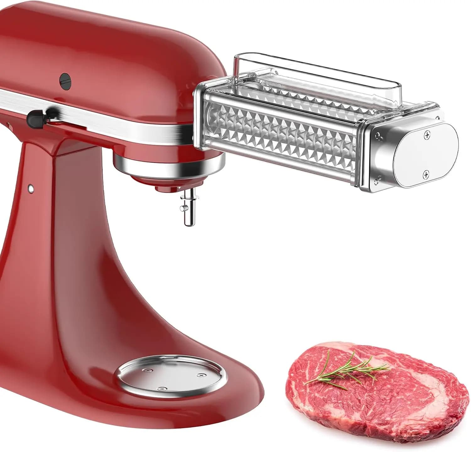 Gvode Accessorio per batticarne per robot da cucina Kitchenaid Attrezzo da cucina efficiente per macchina per batticarne con ingranaggi in acciaio inossidabile