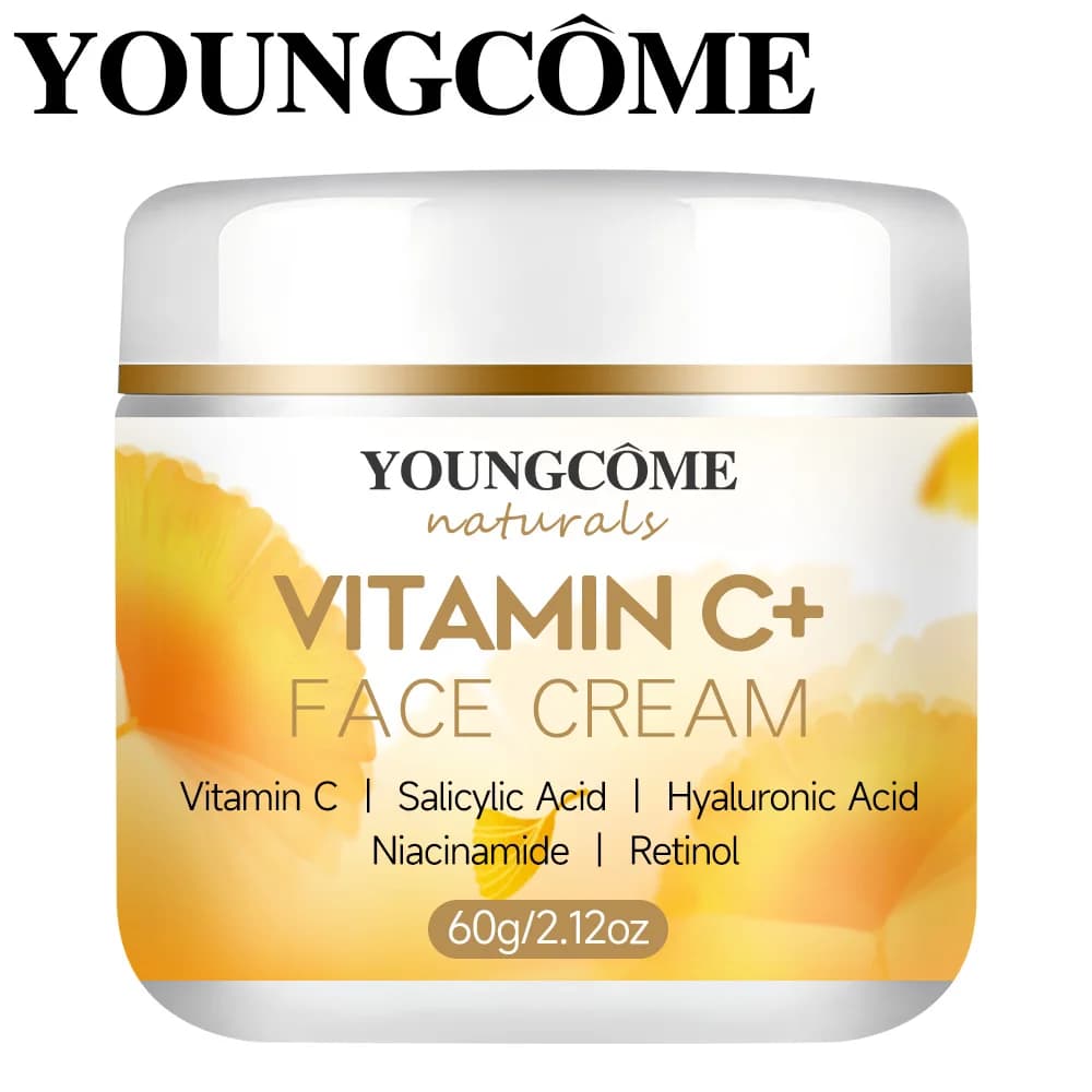 YOUNGCOMEN Vitamin C Face Cream with Retinol, Hydrating, Satin, Illuminating, Reparator, Levigating, Skin Care Whitening