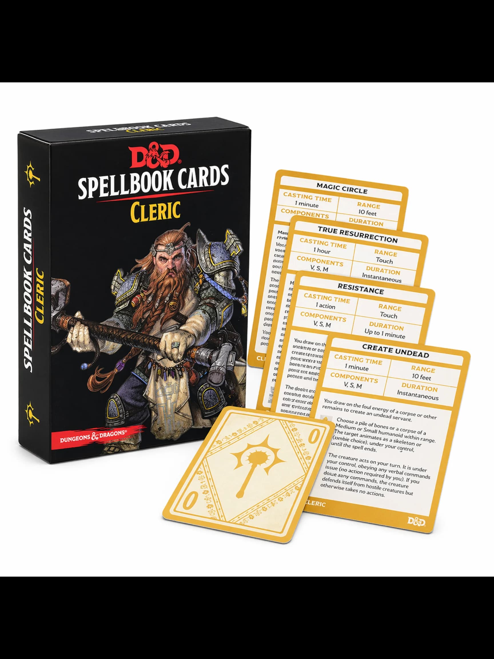 Carte delle Formule del Clero di Dungeons & Dragons 5E, Accessorio Ufficiale per Giochi di Ruolo, Guida Rapida per Giocatori e DM, Laminato Resistente
