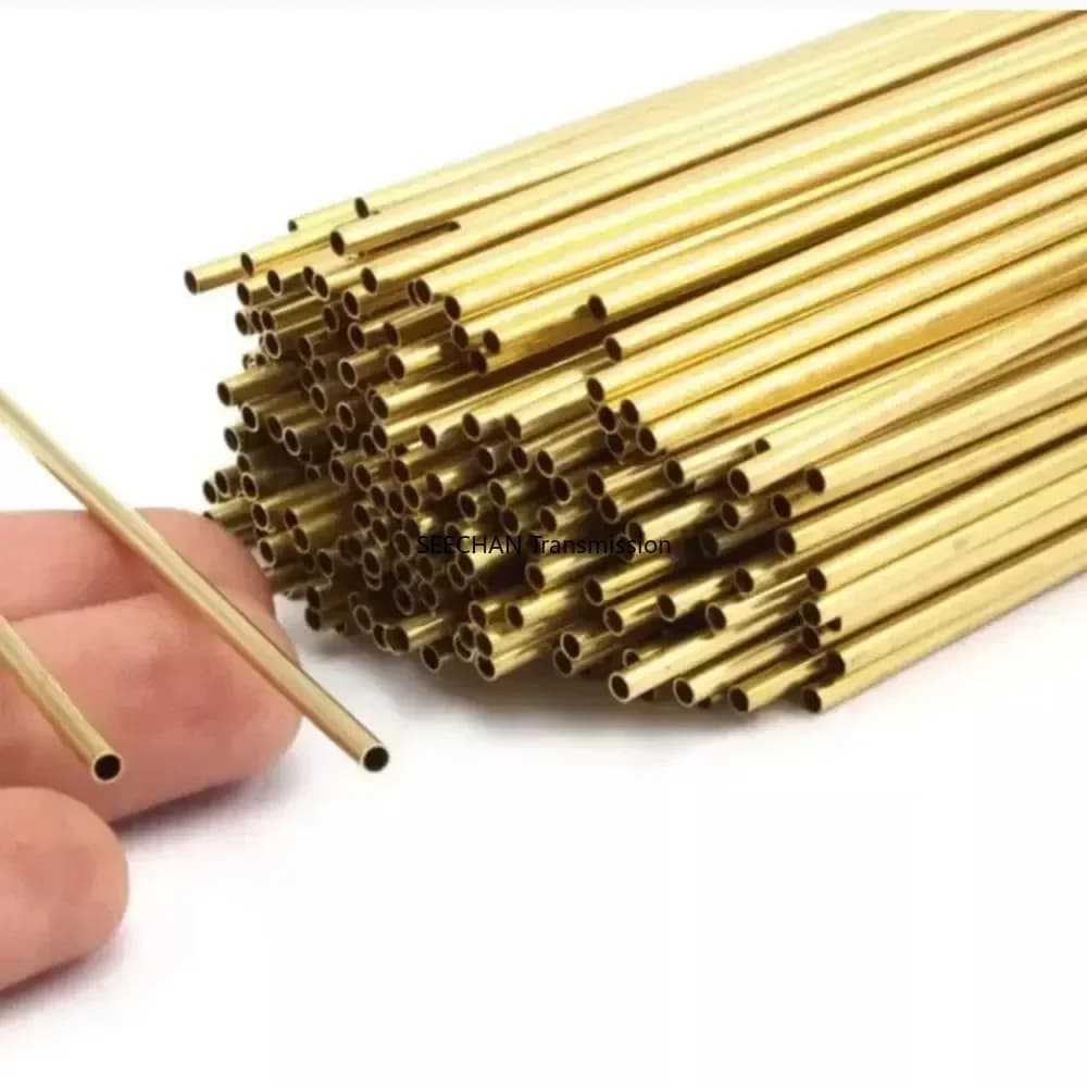 Brass Pipe 0.25mm Wall Thickness 1-12.5mm OD Brass Tube 300 500mm Length Straight Tubing Copper Tube Thin-walled Small 2030