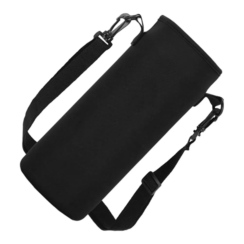 Thickened Insulation Sleeve Portable Water Bottle Holder Adjustable Shoulder Strap Insulated Bottle Carrier Outdoor Use