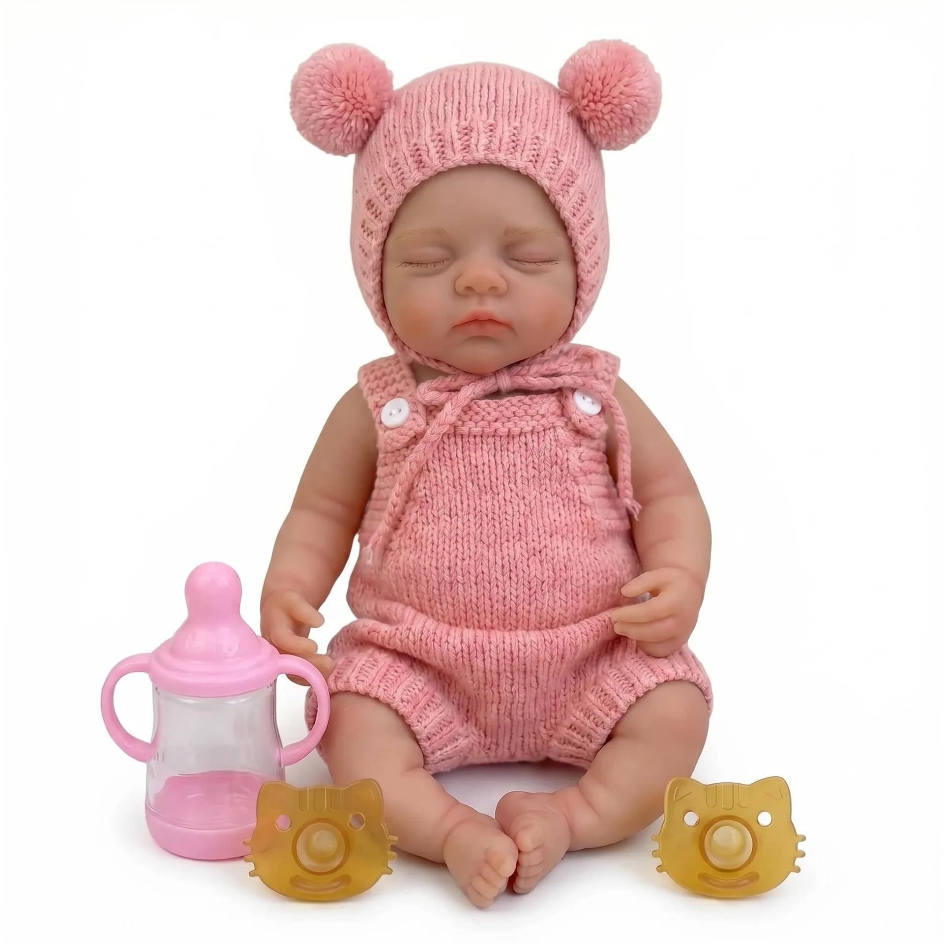 NPK 12inch Premie Reborn Baby Doll Irys Realistic Platinum Silicone Newborn Doll - Super Soft Solid Body, Flexible & Elastic