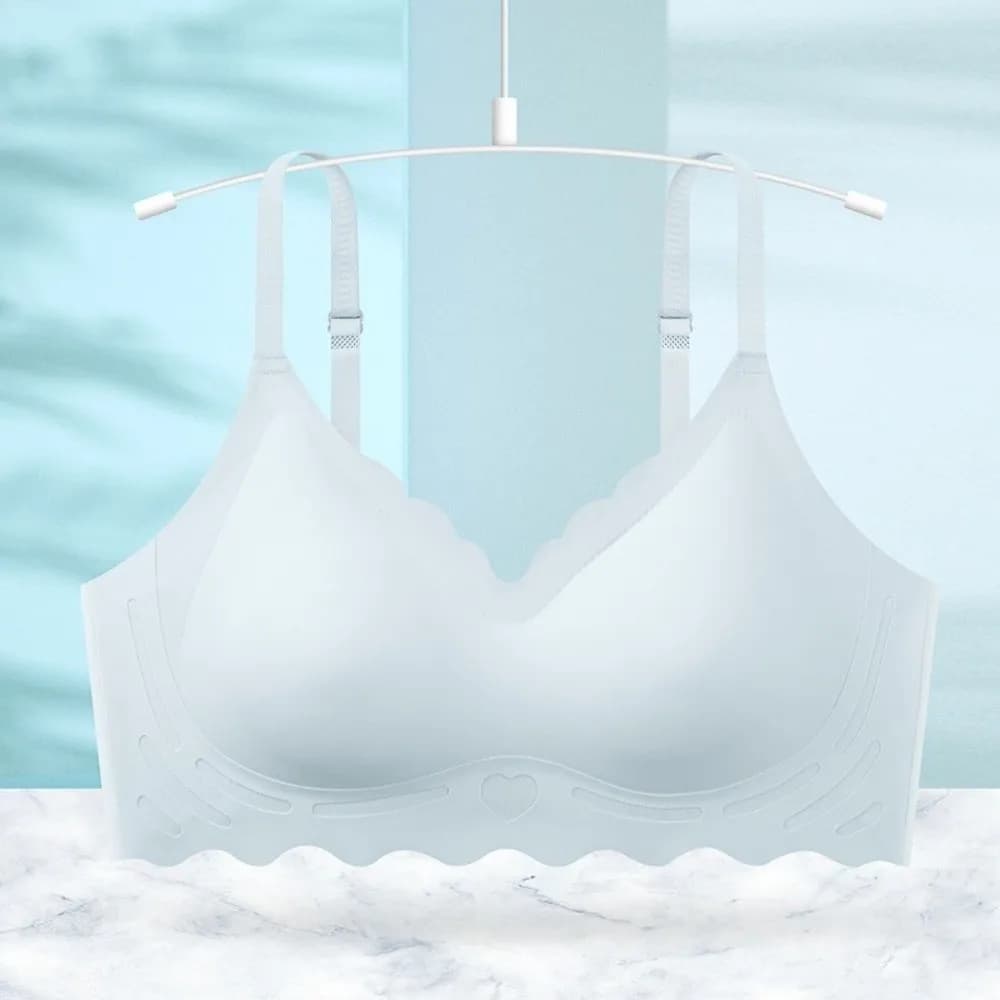Reggiseno a V profondo senza cuciture, aderente, anti-shock, senza ferretto, con schiena decorata, anti-cedimento, sottile estivo, per la corsa