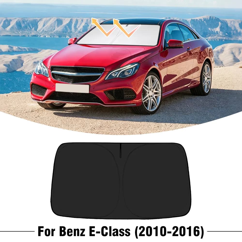 Parasole per Parabrezza Auto Mercedes Benz Classe E 2010-2015 2016, Copertura Anteriore, Protezione UV, Accessori