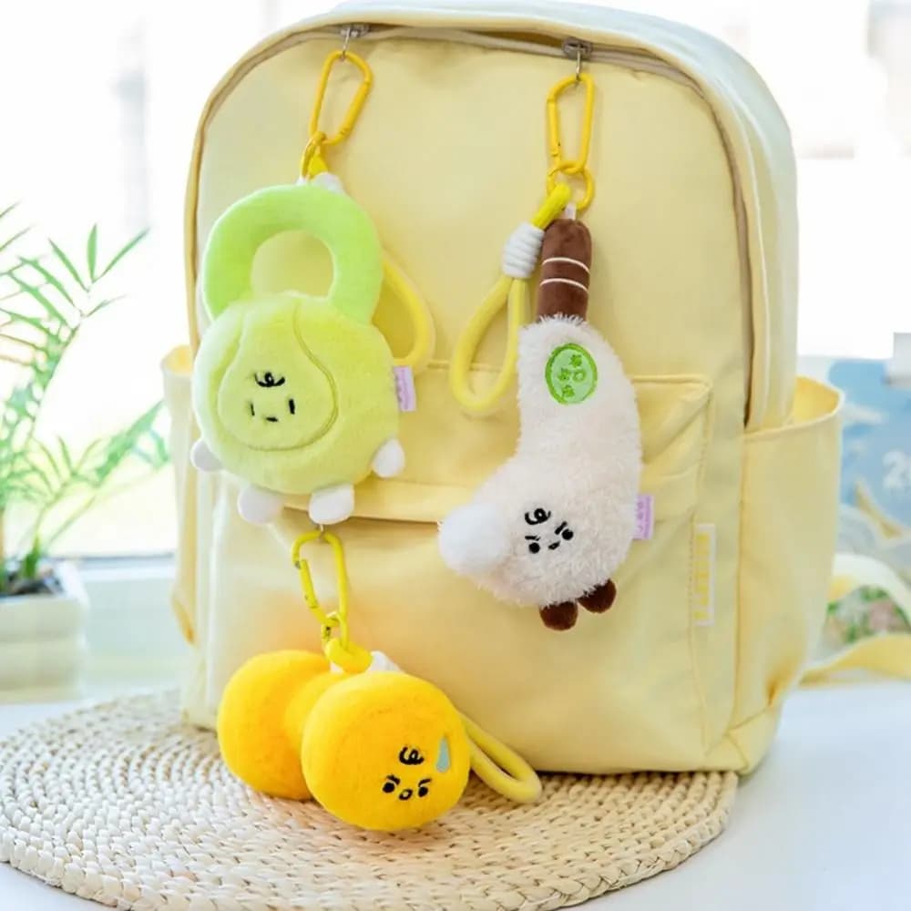 Creative PP Cotton Dumbbell Cartoon Animal Basketball Pendant Soft 12cm Golf