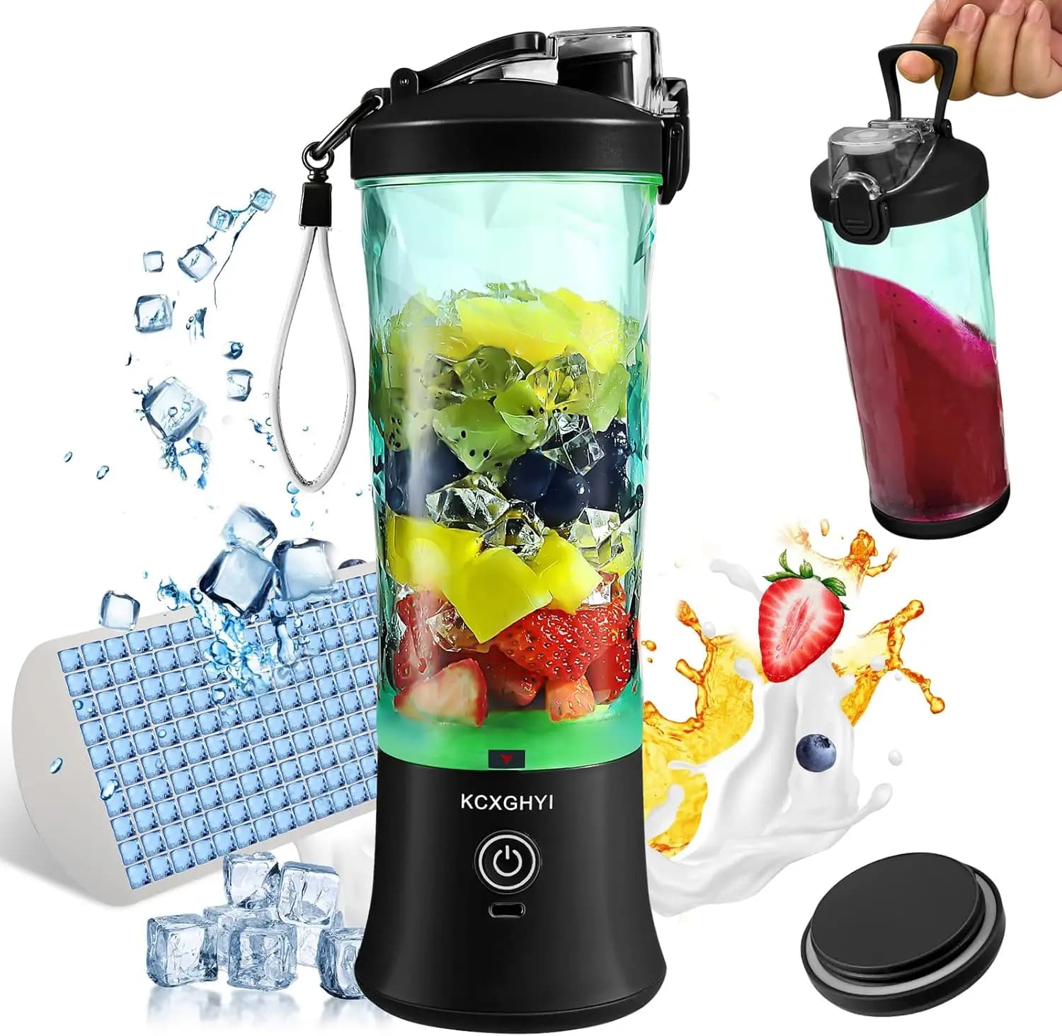 Frullatore portatile per frullati, succhi freschi, milkshake e alimenti per bambini, 20 oz senza BPA