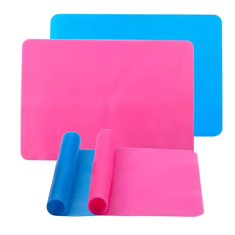 1 pz banchi da lavoro in Silicone sicuro stampi in resina epossidica accessori per la creazione di gioielli in resina epossidica forniture tappetino in Silicone color blu e rosa