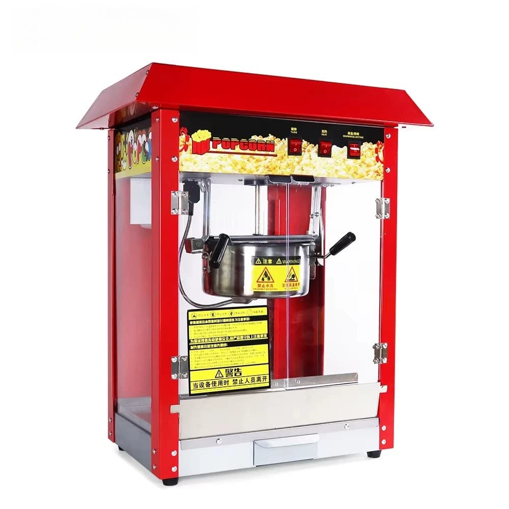 Electric Automatic 8oz Popcorn Machine Single Kettle Popcorn Making Machine